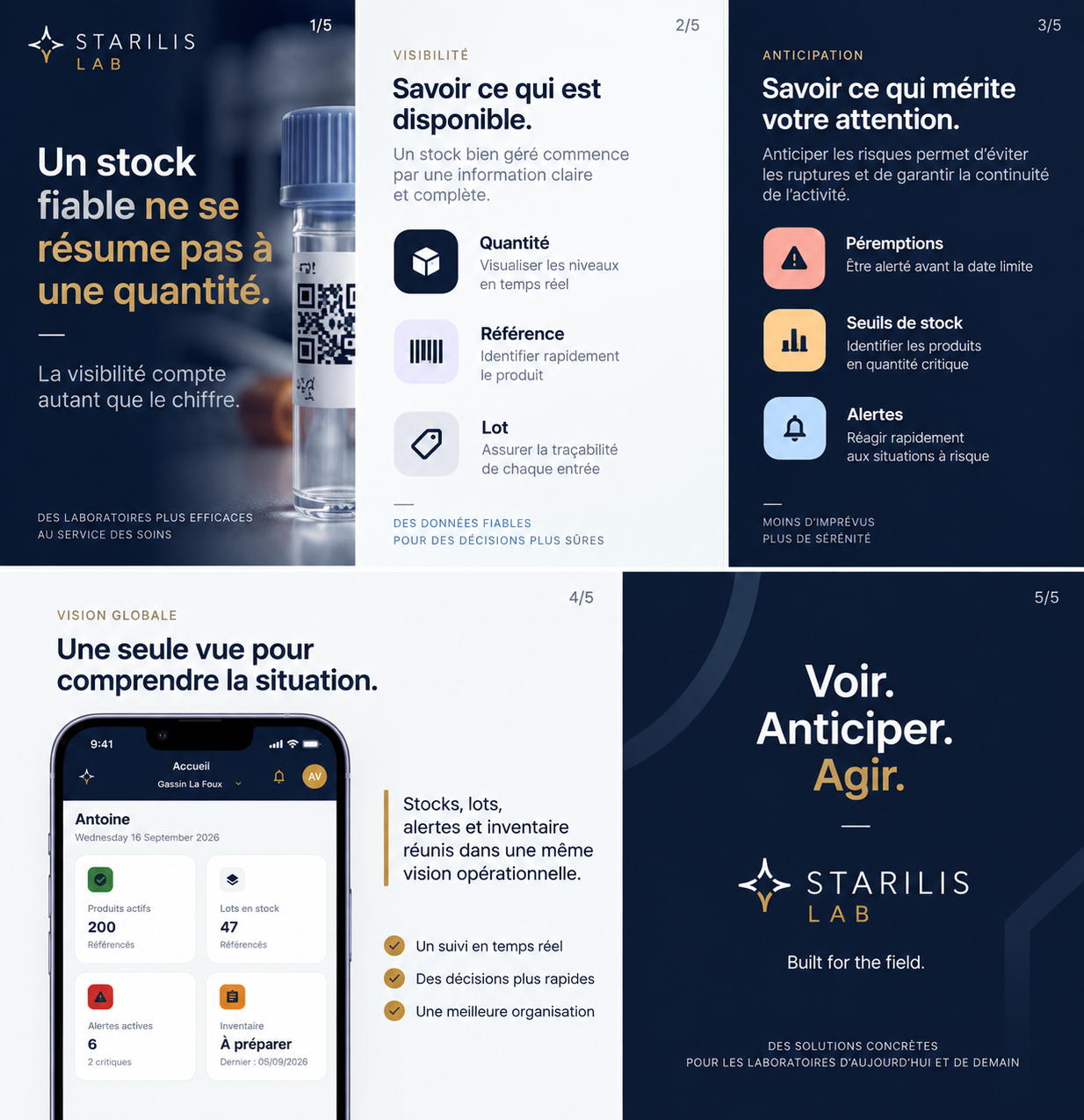 Gestion opérationnelle des stocks avec STARILIS LAB